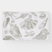 Seashell Soft Antique Art Beach Muscheln Banner (Horizontal)