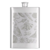 Seashell Soft Antique Art Beach Muscheln Flachmann (Vorderseite)