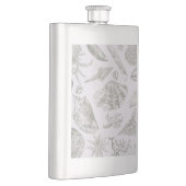 Seashell Soft Antique Art Beach Muscheln Flachmann (Rechts)