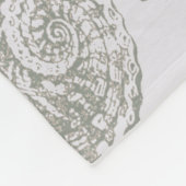 Seashell Soft Antique Art Beach Muscheln Fleecedecke (Ecke)