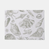 Seashell Soft Antique Art Beach Muscheln Fußmatte (Vorderseite)