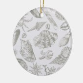 Seashell Soft Antique Art Beach Muscheln Keramikornament (Links)