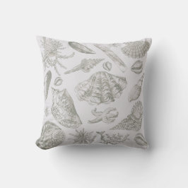 Seashell Soft Antique Art Beach Muscheln Kissen
