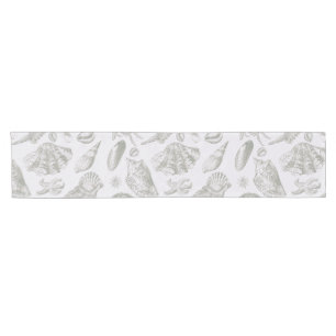 Seashell Soft Antique Art Beach Muscheln Kurzer Tischläufer