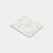 Seashell Soft Antique Art Beach Muscheln Post-it Klebezettel (angewinkelt)