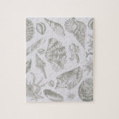 Seashell Soft Antique Art Beach Muscheln Puzzle (Vertikal)