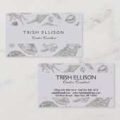 Seashell Soft Antique Art Beach Muscheln Visitenkarte (Vorne/Hinten)