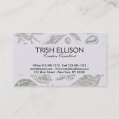 Seashell Soft Antique Art Beach Muscheln Visitenkarte (Rückseite)