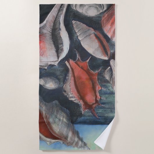 Seashell Sonata Strandtuch (Vorderseite)