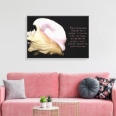 Seashell Sound Wrapped Canvas Leinwanddruck (Insitu (Wohnzimmer))
