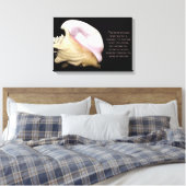 Seashell Sound Wrapped Canvas Leinwanddruck (Insitu (Schlafzimmer))