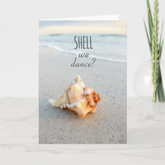 Seashell Sprichwort Beach Card Karte (Vorderseite)