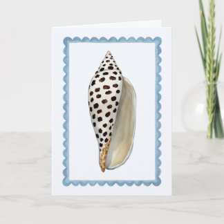Seashell Stamp Watercolor Beach Greeting Card Karte