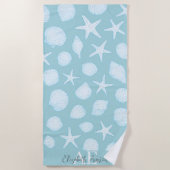 Seashell & Starfish - KüstenSummer Vibes | Strandtuch (Vorderseite)