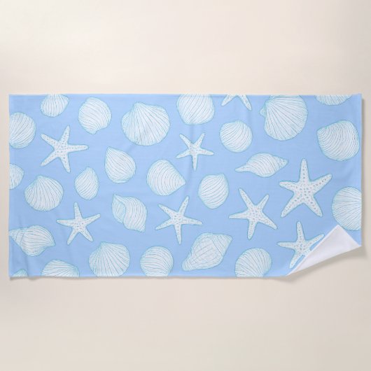 Seashell & Starfish - KüstenSummer Vibes Strandtuch (Vorderseite)