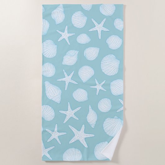 Seashell & Starfish - KüstenSummer Vibes Strandtuch (Vorderseite)
