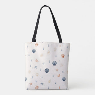 Seashell Starfish Nahtloses Muster Tasche