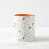 Seashell Starfish Nahtloses Muster Tasse (Zentrum)