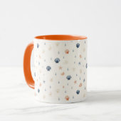 Seashell Starfish Nahtloses Muster Tasse (Vorderseite Links)