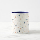 Seashell Starfish Nahtloses Muster Tasse (Zentrum)