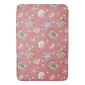 Seashell & Starfish Pattern Strandvillen Badematte (Vorderseite Vertikal)