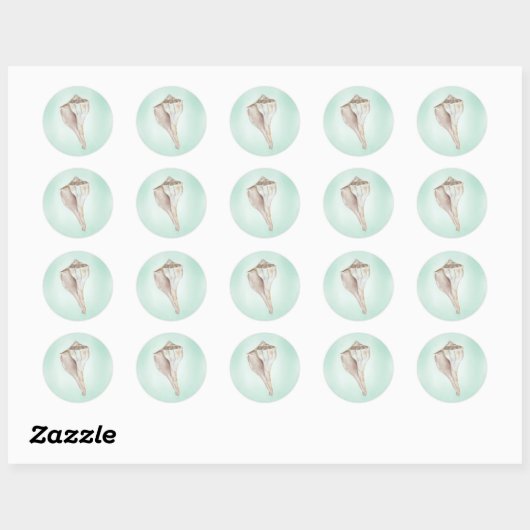 Seashell Sticker (Blatt)