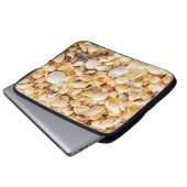 Seashell strukturierte Sommer Strand Hintergrund. Laptopschutzhülle (Vorne Knopf)