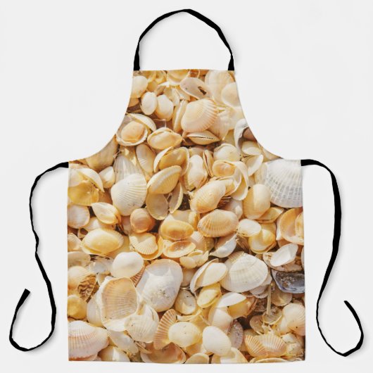 Seashell strukturierte Sommer Strand Hintergrund. Schürze (Vorderseite)