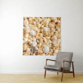 Seashell strukturierte Sommer Strand Hintergrund. Wandteppich (Beispiel (Horizontal))