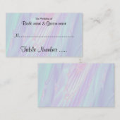 Seashell Style Muster. Sitzkarte für Hochzeitgäste Platzkarte (Vorne/Hinten)