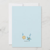 Seashell Summer Einladung (Rückseite)