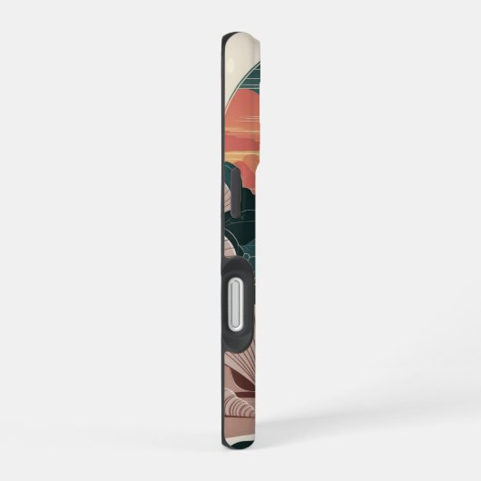 Seashell Sunset Beach iPhone 16 Hülle (Rechte Seite)