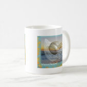 Seashell & Surf - Massachusetts auf Cape Cod Kaffeetasse (VorderseiteRechts)