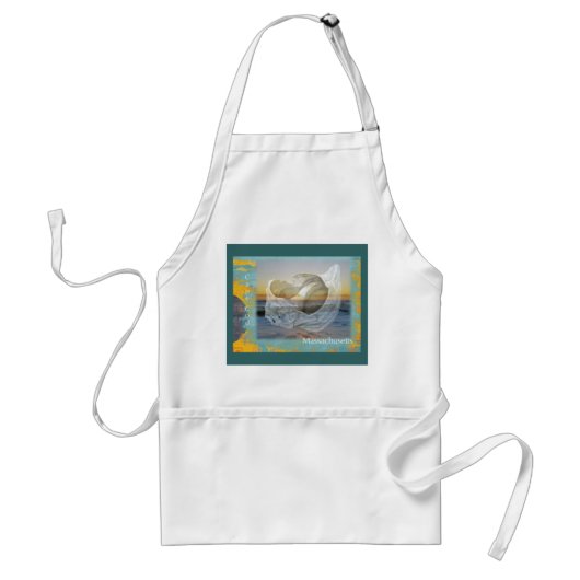 Seashell & Surf - Massachusetts auf Cape Cod Schürze (Vorne)