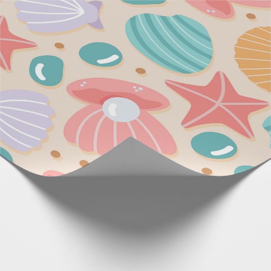 Seashell Symphony Geschenkpapier (Ecke)