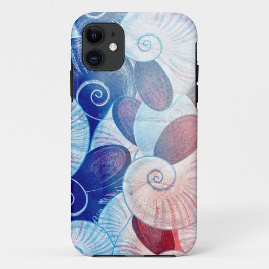 Seashell-Szenen-Muster Case-Mate iPhone Hülle (Rückseite)