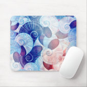 Seashell-Szenen-Muster Mousepad (Mit Mouse)