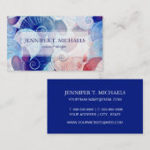 Seashell-Szenen-Muster Visitenkarte (Vorne/Hinten)
