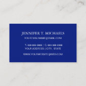 Seashell-Szenen-Muster Visitenkarte (Rückseite)