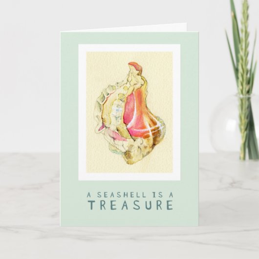 Seashell Treasure 12x18 Folgekarte Karte (Vorderseite)
