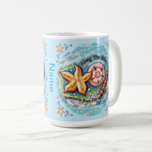 Seashell Treasures Kaffeetasse (VorderseiteRechts)