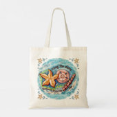 Seashell Treasures tote bag Tragetasche (Rückseite)