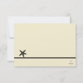 Seashell Treasures Wedding Response Card RSVP Karte (Rückseite)