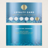 Seashell-Treuekarte (Vorne & Hinten)