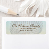 Seashell Tropical Beach Custom Address Label (Insitu)