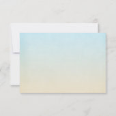 Seashell Tropical Beach Wedding Response Card RSVP Karte (Rückseite)