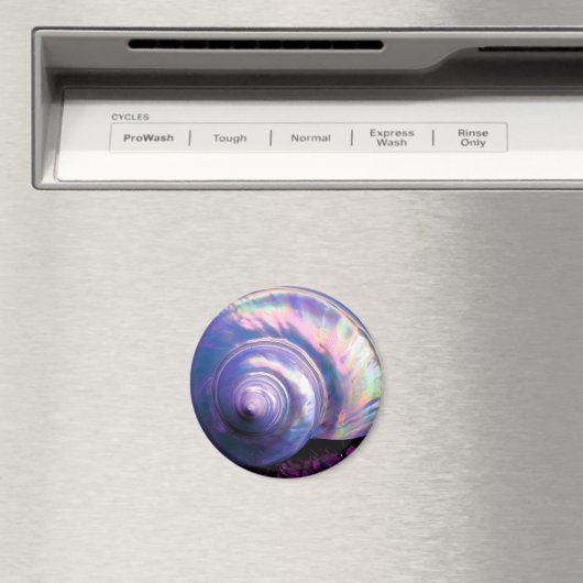 Seashell tropische Opal-Mutter Perle sieht lila au Magnet (In Situ (Geschirrspüler))