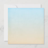 Seashell-tropisches Strand-Brautparty Einladung (Rückseite)