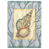 Seashell und Baumaste Klemmbrett (Rückseite)