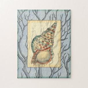 Seashell und Baumaste Puzzle